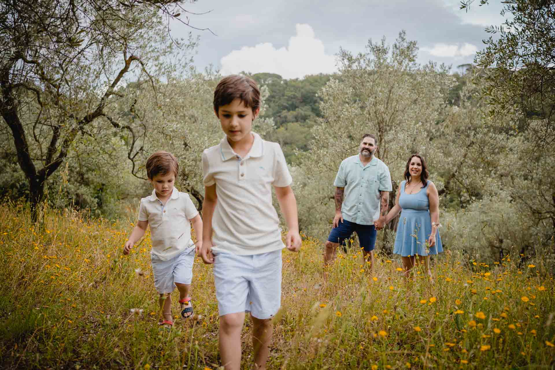 family photshoot tuscany