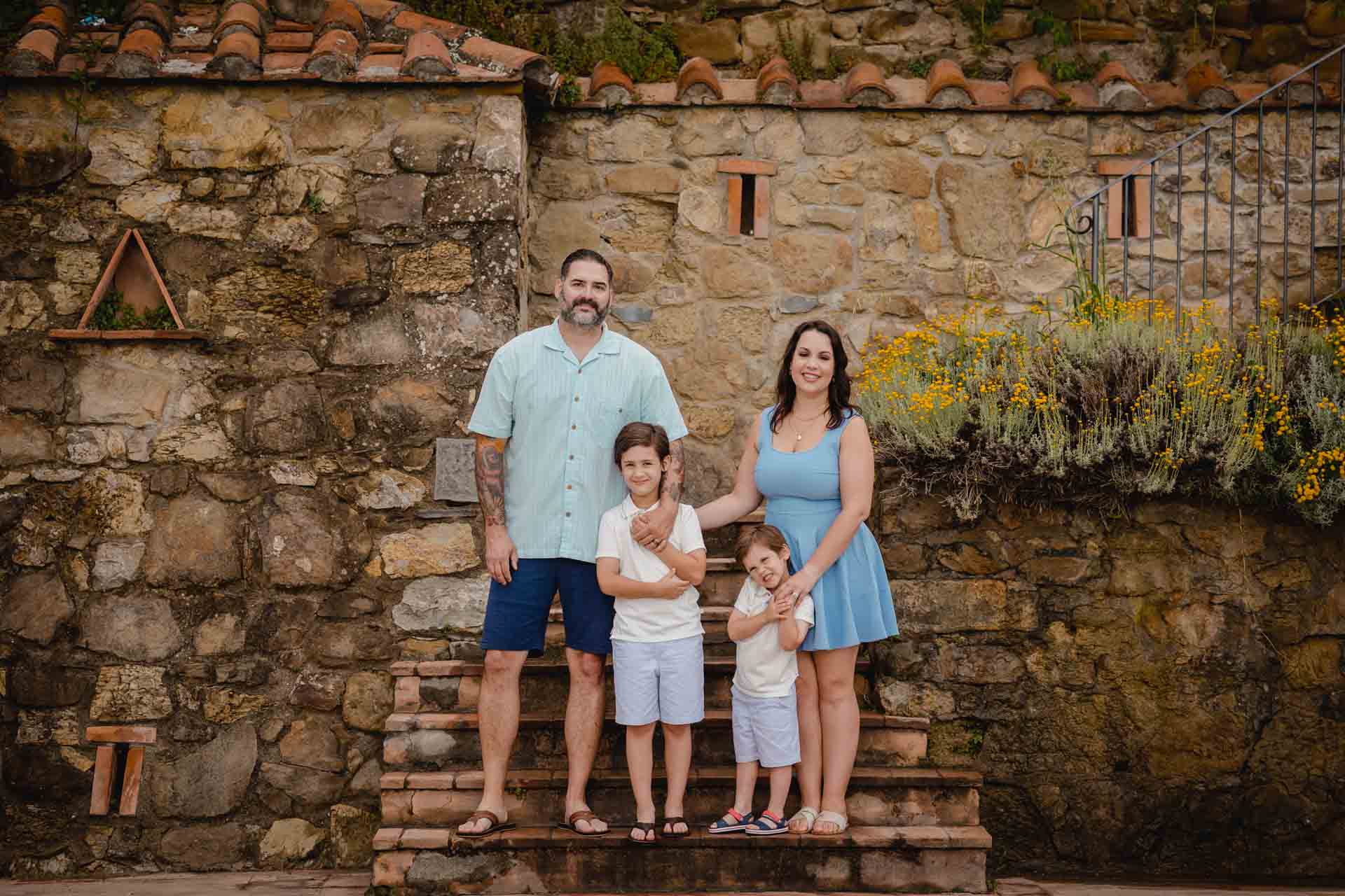 family photshoot tuscany