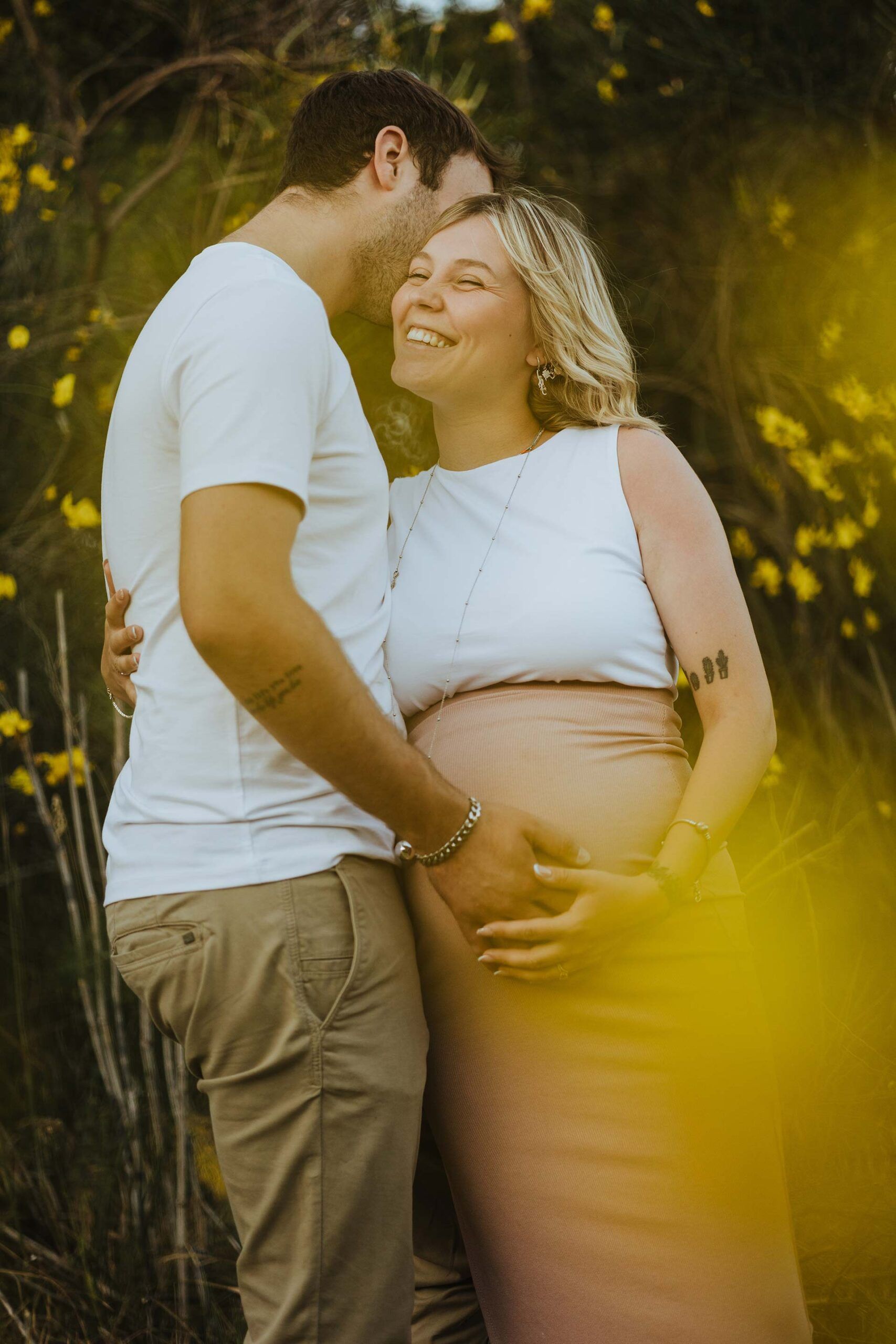 sunset maternity photo shoot tuscany