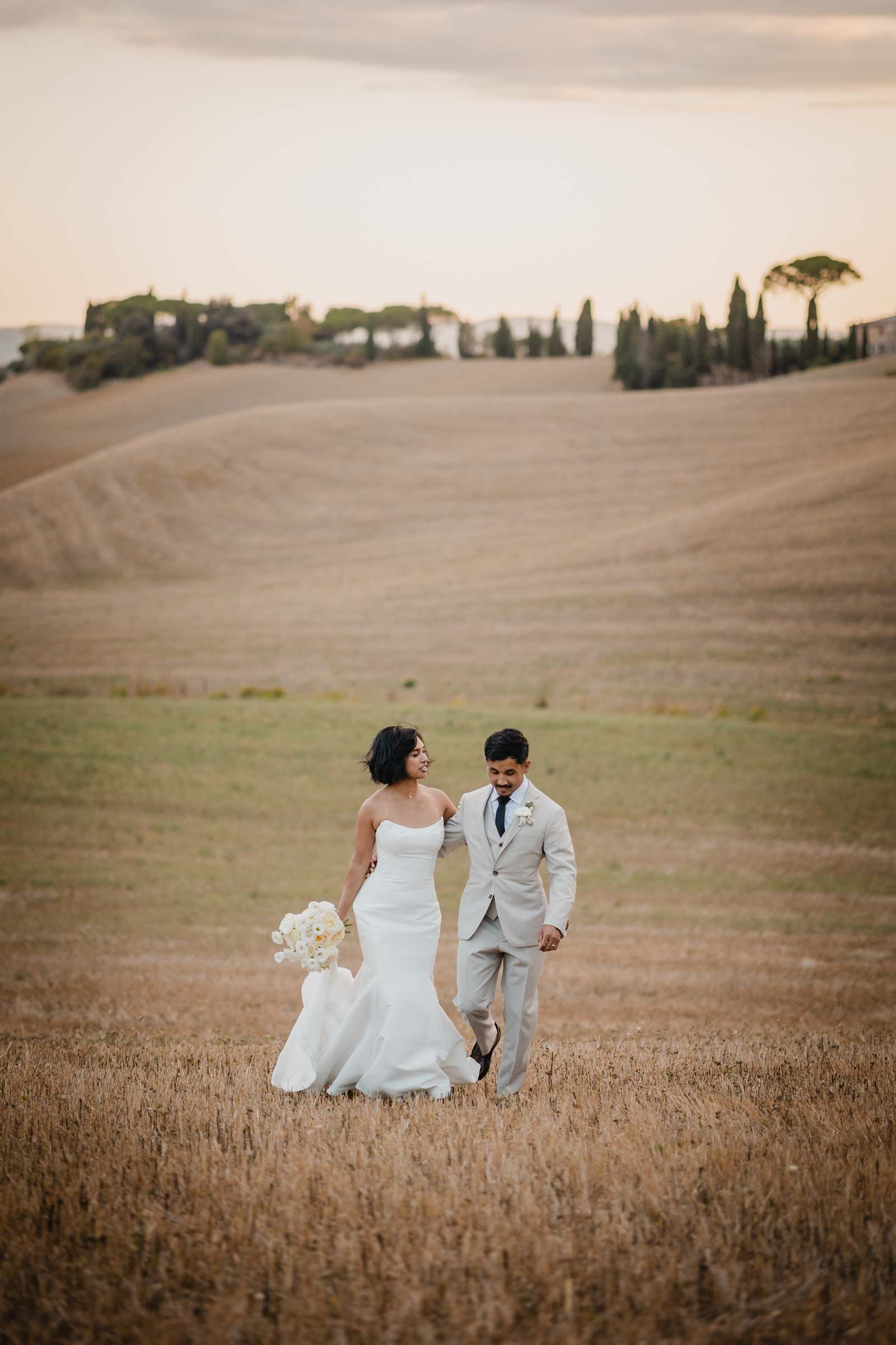 intimate elopement in tuscany